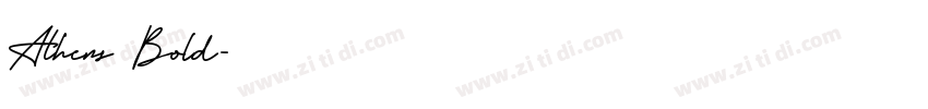 Athens Bold字体转换